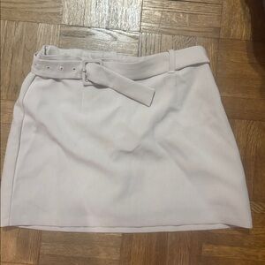 Abercrombie Cream Mini Skort with Belt